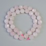 Rose Quartz Natural Stone Faceted Beads, diameter 10x12mm+/-, length 36cm+/- on a thread