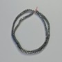 Hematite Cube Beads, black colour, diameter 3x3mm+/-, length 41cm+/- strand