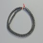 Hematite Rounded Cube Beads, black colour, diameter 4x4mm+/-, length 40cm+/- strand
