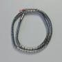 Hematite Zigzag Cylinder Beads, black colour, diameter 4x4mm+/-, length 41cm+/- strand