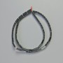 Hematite Beads Rectangle Black Colour, diameter 9x3mm+/-, length 41cm+/- strand