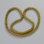 Hematite Rondelle Insert Beads, Dark Gold Colour, Diameter 6x3mm+/-, Length 42cm+/- on a String