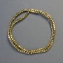 Hematite Cube Beads, Gold Colour, 3x3mm+- Diameter, 40cm+- Strand