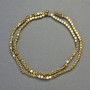 Hematite Beads Cubes Gold Colour, diameter 4x4mm+/-, length 40cm+/- strand
