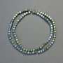 Hematite Beads Cubes Green Chameleon Colour Matte & Glossy, diameter 4x4mm+/-, length 40cm+/- strand