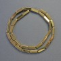 Hematite Beads Rectangle Gold Colour, Size 12x4mm+-, Length 42cm+- Strand