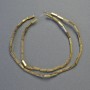Hematite Beads Rectangle Gold Colour, Size 8x2mm+-, Length 41cm+- Strand