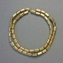 Hematite Beads Rectangular Rounded Corners Gold Colour, diameter 8×4mm±, length 42cm± strand