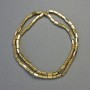 Hematite Rounded Hexagon Beads, Light Gold Colour, Diameter 5x3mm+/-, Length 42cm+/- Strand
