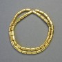 Hematite Rounded Rectangle Beads, Gold Colour, 8x4mm+- Diameter, 42cm+- Strand