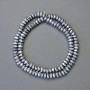Hematite Faceted Rondelle Insert Beads, Silver Colour, Diameter 6x3mm+/-, Length 42cm+/- Strand