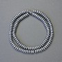 Hematite Rondelle Insert Beads, Silver Colour, Diameter 6x3mm+/-, Length 42cm+/- Strand