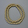 Hematite Beads Smooth Round Gold Colour, Diameter 6mm+/-, Length 41cm+/- Strand