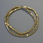 Hematite Hexagon Zigzag Beads, Gold Colour, Diameter 3.5x3.5mm+/-, Length 41cm+/- Strand