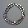 Hematite Hexagon Beads Multicolour, Diameter 5x8mm+/-, Length 42cm+/- Strand