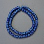 Hematite Hexagon Zigzag Beads, Matte Blue Colour, Diameter 6x6mm+/-, Length 42cm+/- Strand
