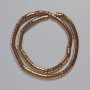 Hematite Beads Snake Zigzag Wave, Copper Colour, 5x4x3mm+- Diameter, 40cm+- Strand