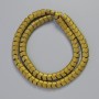 Hematite Beads Snake Zigzag Wave Matte Gold Colour, Diameter 7x5x5mm+-, Length 42cm+- Strand
