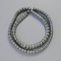 Hematite Beads Snake Zigzag Wave Matte Grey Colour, Diameter 7x5x5mm+/-, Length 42cm+/- Strand