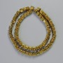 Hematite Beads Hexagons Zigzag Gold Colour, Diameter 6x6mm+-, Length 42cm+- Strand