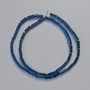 Hematite Rectangle Beads 9x3mm +/- Blue Strand