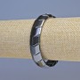 Hematite Bracelet, Black Zigzag, Diameter 14x13mm+-, Length 18cm+- Stretch