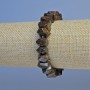 Bronzite Bracelet, faceted rondelle, diameter 10x7mm+/-, length 18cm+/- stretch