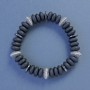 Shungite Bracelet, rondelle, diameter 10x4mm+/-, length 18cm+/- stretch with inserts