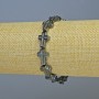 Hematite Bracelet "Cross", 10x14mm & 5x4mm+- Beads, 18cm+- Length (Stretch)