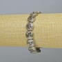 Hematite Bracelet "Tree", Silver Colour, Diameter 12.5x4.5mm+-, Length 18cm+- (Stretch)