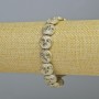Hematite Bracelet "Tree", Matte Silver Colour, Length 18cm+- (Stretch)