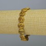 Hematite Bracelet "Tree", Matte Golden Colour, Diameter 12x4.5mm+-, Length 18cm+- (Stretch)