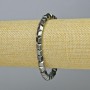 Hematite Bracelet, Hexagon Zigzag, Black Colour, Diameter 6x6mm+-, Length 18cm+- (Stretch)