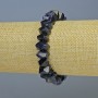 Bracelet Sodalite natural stone faceted rondelle, diameter 10.5×6.5mm, length 18cm ± (stretch)