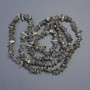 Natural Labradorite Stone Chip Beads on Fishing Line, diameter 14x5-7x5mm+-, length 80cm+