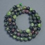 Natural Zoisite Stone Beads Faceted Round, diameter 6mm+-, length 34cm+
