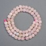 Natural Morganite Stone Beads Faceted Cube, diameter 6x6mm+-, length 38cm+