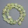 Natural Prehnite Stone Tumbled Beads, diameter 14x12-12x10mm+-, length 38cm+