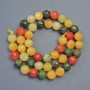 Natural Stone Assorted Beads Faceted Round, diameter 8mm+-, length 38cm+