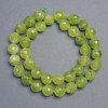 Natural Chrysolite (Olivine) Stone Beads Faceted Round, diameter 10mm+-, length 37cm+
