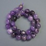 Amethyst Natural Stone Cube-Tumbled Beads, diameter 14-17x14-15mm+-, length 40cm+- on a thread