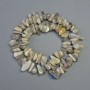 Labradorite Natural Stone Chips, Diameter 10x13mm+/-, Length 40cm+/- on Fishing Line