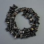 Agate Natural Stone Chip Beads, diameter 8x16mm+-, length 40cm+- on fishing line