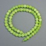 Onyx Natural Stone Smooth Round Beads, diameter 6.5mm+-, length 38cm+- on a thread
