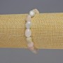 Morganite Natural Stone Bracelet, Tumbled, Diameter 8x10x5mm+/-, Length 18cm+/- Stretch