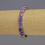 Charoite Natural Stone Bracelet, Tumbled, Diameter 8x8x5mm+/-, Length 18cm+/- Stretch