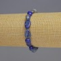 Lapis Lazuli Natural Stone Bracelet, Tumbled, Diameter 8x10x5mm+/-, Length 18cm+/- Stretch