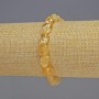 Citrine Natural Stone Bracelet, Tumbled, Diameter 8x8x5mm+/-, Length 18cm+/- Stretch