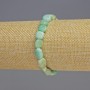 Bracelet Amazonite natural stone faceted beads, diameter 8x8x5mm+-, length 18cm+- stretch