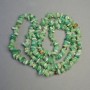 Green Agate Beads on a String Natural Stone Chips, Diameter 5x2mm+-, Length 82cm+